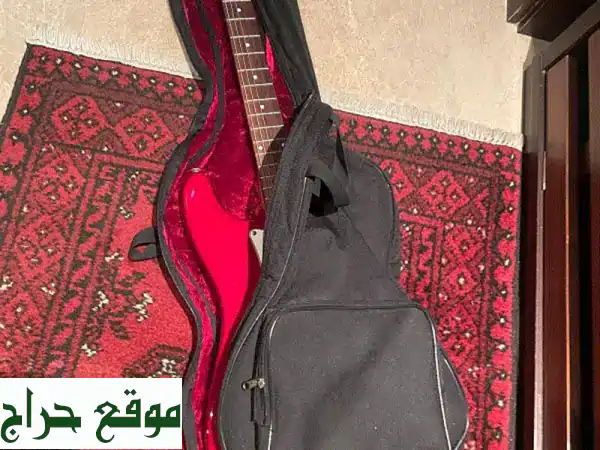جيتار ستراتوكاستر (أحمر/أبيض) جديد! أمبلفاير وكابلات جاهزة للعزف. 2