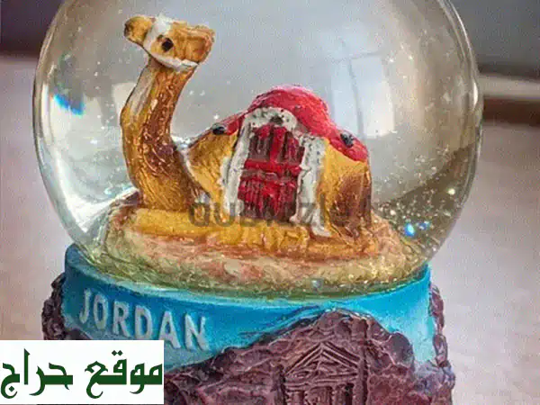 اكتشف روعة الأردن: كرة زجاجية تذكارية بالجمل والبتراء | هدية فاخرة 4