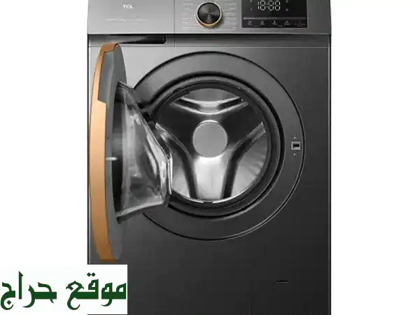 غسالة ونشافة TCL إنفرتر 8 كجم: نظافة فائقة وتوفير مذهل! جديد بضمان سنة كاملة.