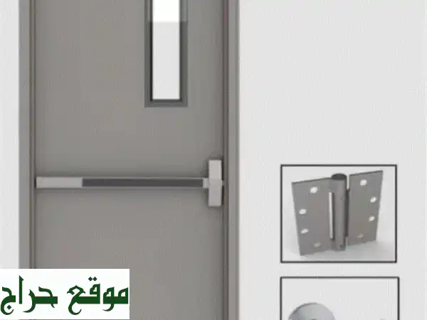 أمانك أولاً: أبواب حريق وطني 120 دقيقة معتمدة UL والدفاع المدني | توريد وتركيب 3