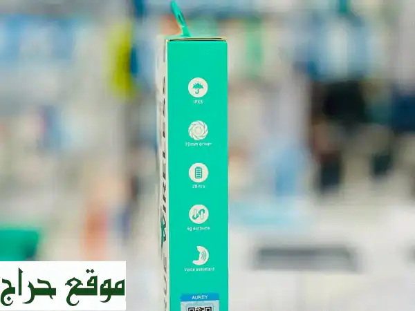 سماعات AUKEY اللاسلكية الأصلية: بيس قوي، 28 ساعة بطارية، ومقاومة للماء - بـ 9.900 ر.ع فقط! 2