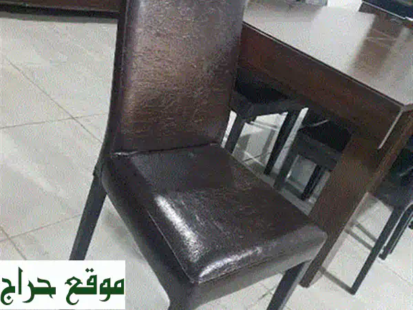 غرفة سفرة جديدة متكاملة: 6 كراسي، طاولة، بوفيه، برادي | أثاث ومفروشات عصرية لمنزلك 3