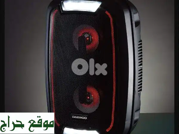 سماعة Daewoo بلوتوث LED للحفلات 20W: صوت محيطي، إضاءة مبهرة، وراديو FM! 3