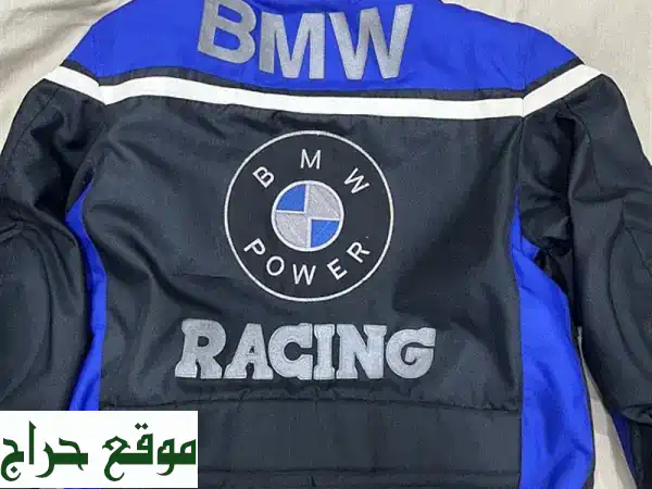 تألق بستايل الشغف! جاكيت سباق BMW الرجالي الفاخر مقاس M/L