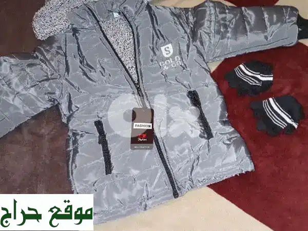جاكيت أطفال شتوي دافئ بفرو (2-3 سنوات) - جديد وبـ $8 فقط! صفقة العمر!