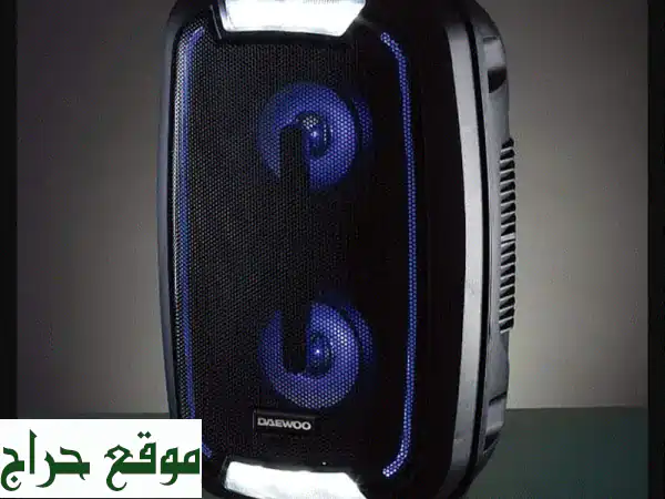 سماعة Daewoo بلوتوث LED للحفلات 20W: صوت محيطي، إضاءة مبهرة، وراديو FM! 4