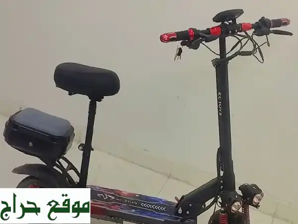 فرصة بالرياض: سكوتر كهربائي مستعمل شهر واحد فقط! نظيف، 60 كم/س | خروج نهائي