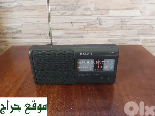 راديو سوني صغير اصلي موجتين AM  FM 2