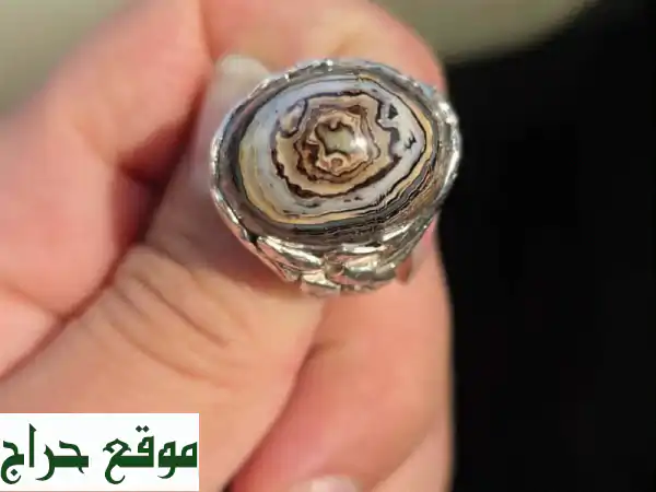 خاتم عقيق سليماني نادر بلفظ الجلالة 'الله' | تحفة روحانية فريدة للبيع بأعلى قيمة 2