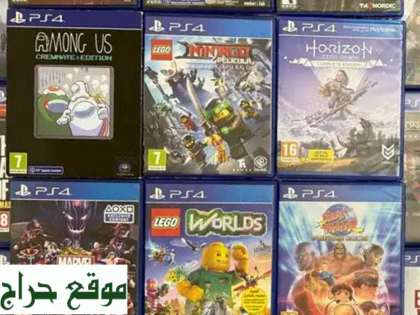 ✨ ألعاب PS4 للبيع والبدل | اكتشف عالمك الجديد! تشكيلة ضخمة من أروع ألعاب بلايستيشن 4 النادرة والمميزة (كول أوف ديوتي، سبايدر مان، ذا لاست أوف أس) بأفضل الأسعار والعروض الحصرية! ✨ 4