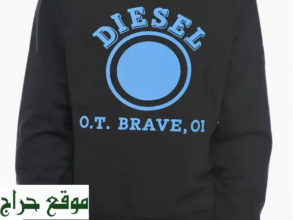 سويتر ديزل رجالي أسود جديد S-GINN-K35 مقاس M - شعار مميز لإطلالة عصرية! 2