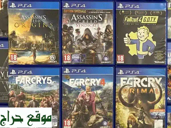 ✨ ألعاب PS4 للبيع والبدل | اكتشف عالمك الجديد! تشكيلة ضخمة من أروع ألعاب بلايستيشن 4 النادرة والمميزة (كول أوف ديوتي، سبايدر مان، ذا لاست أوف أس) بأفضل الأسعار والعروض الحصرية! ✨