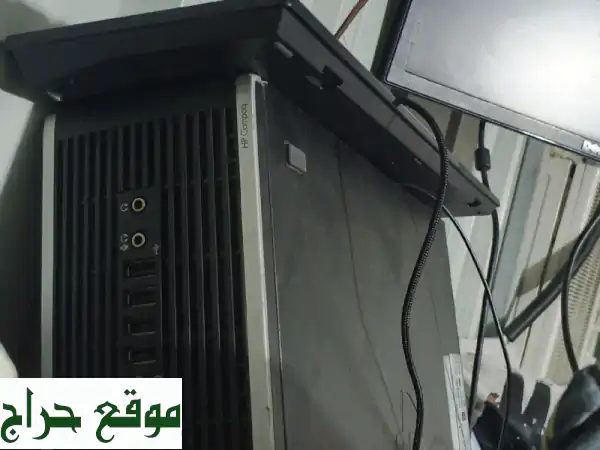 فرصة ذهبية: كمبيوتر مكتبي HP متكامل (شاشة Dell) بحالة ممتازة بسعر 550 ريال! 3