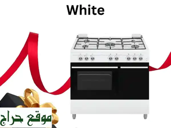 Gas Cooker 45 Eyes WhiteStainless كفالة شركة 2