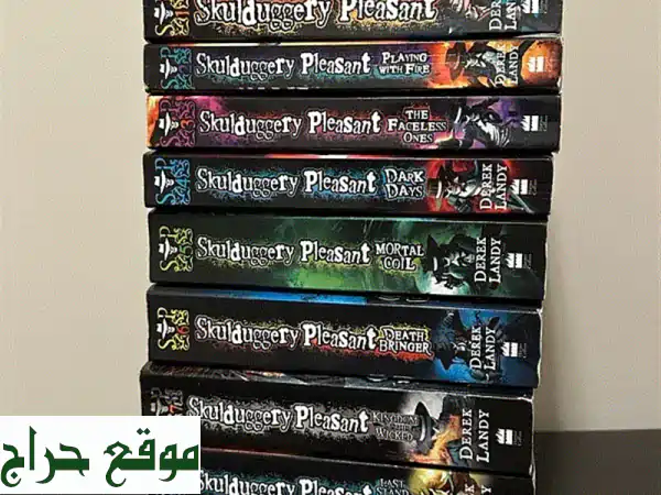 اقتنِ الآن: سلسلة Skullduggery Pleasant (سكولداجيري بليزنت) الكاملة + كتاب Armageddon Outta Here الإضافي! كتب مستعملة بحالة ممتازة - استلام شخصي.