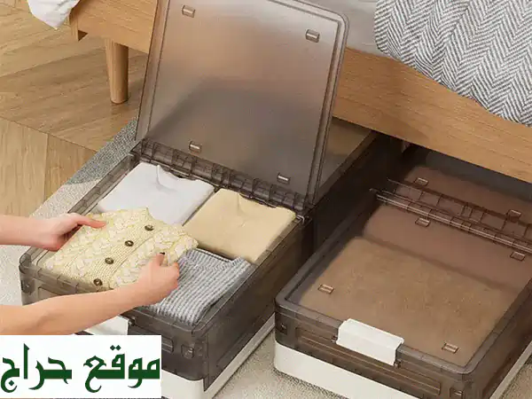 وداعًا للفوضى! منظم تخزين الملابس والأغراض تحت السرير بعجلات قابل للطي – مساحة أكبر، سهولة وصول