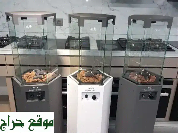 دفاية غاز QUEENCHEF الزجاجية: دفء فاخر، أمان مطلق | جديد بضمان سنة! 2