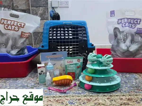 فرصة لا تفوت! مستلزمات قطط شاملة (جديد ومستعمل) قرب رامز الرفاع – رمل، ليتر بوكس، عناية وألعاب