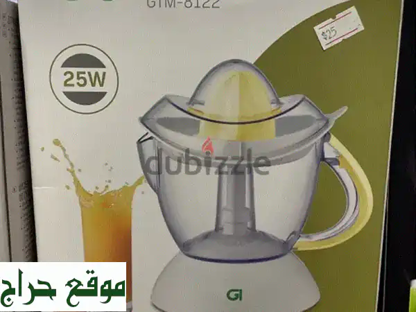 عصارة حمضيات GI GTM-8122 بقوة 25W: عصير طازج وصحي بلمسة زر!