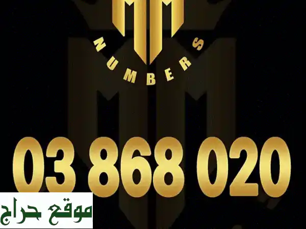 امتلك رقم Touch 03 المميز الآن! أرقام مسبقة الدفع بـ 250$ فقط. 3