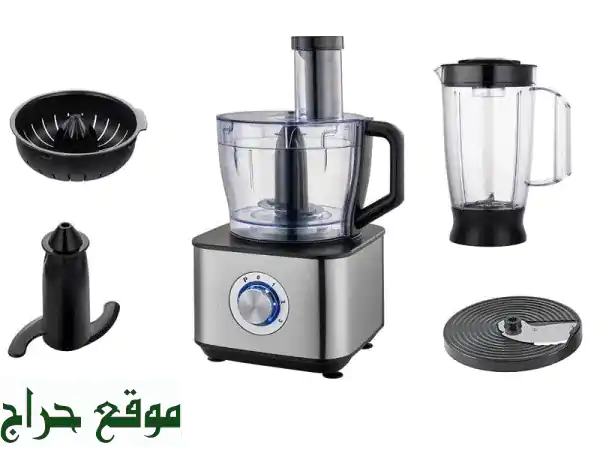 محضر طعام سوبر شيف 1100 واط 3.2 لتر بـ 3 سرعات + خلاط يدوي مجاني! اطبخ بذكاء وسهولة - عروض كيتشن ماشين 2