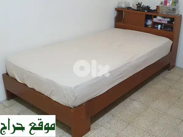 فرصة لا تفوّت: سرير مفرد ونص (٢٢٠x١١٠) بمرتبة وجرور - أناقة عتيقة بـ 100$ فقط في بيروت! 2