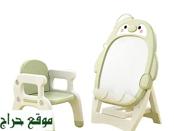 سبورة أطفال بطريق مغناطيسية مع كرسي | HDPE قابلة للتعديل للرسم والتعلم الآمن 3