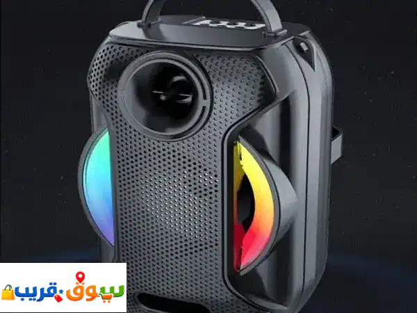 سينغ-إي JQS405: مكبر صوت بلوتوث محمول 4 بوصة بإضاءة RGB...