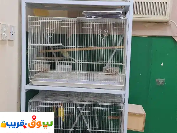 فرصة لا تفوت! أقفاص حيوانات وطيور مستعملة بحالة...