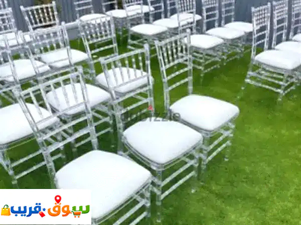 تأجير كراسي اكريليك وزجاج فاخرة في مسقط وعمان | أناقة عصرية لكل مناسباتك! 2
