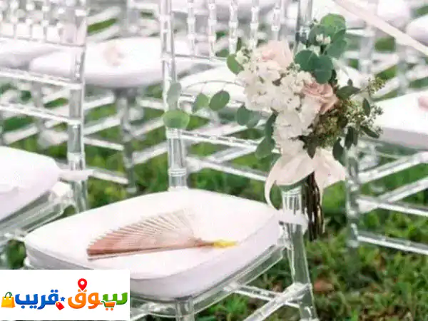 تأجير كراسي اكريليك وزجاج فاخرة في مسقط وعمان | أناقة عصرية لكل مناسباتك! 3