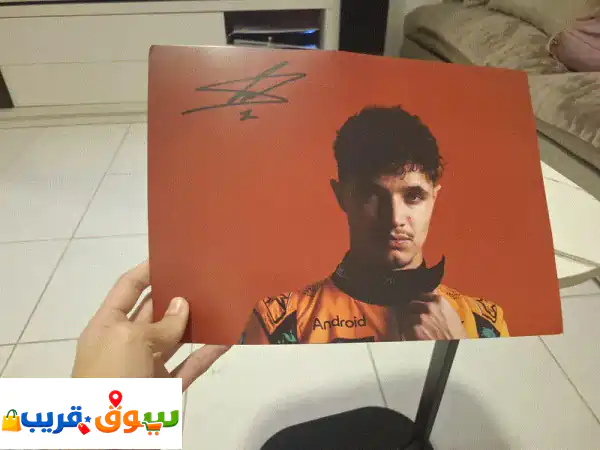hard paper signed by famous f1 McLaren driver
