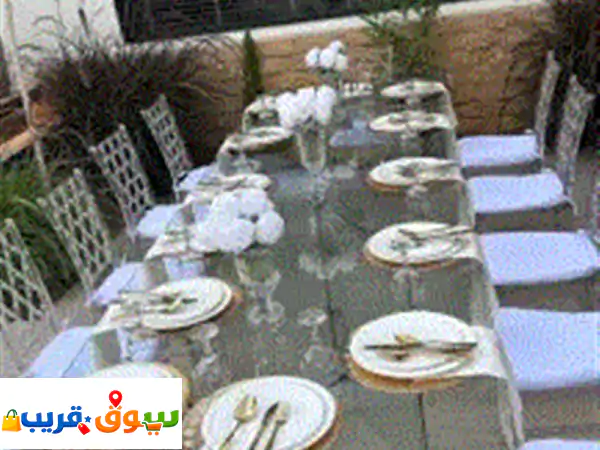 تأجير جميع أنواع الطاولات الطعام والكراسي وخدمات البوفية والسرفيس والكراسي لكل المناسبات والحفلات ... 2
