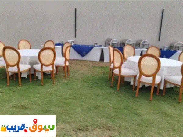 تأجير جميع أنواع الطاولات الطعام والكراسي وخدمات البوفية والسرفيس والكراسي لكل المناسبات والحفلات ...