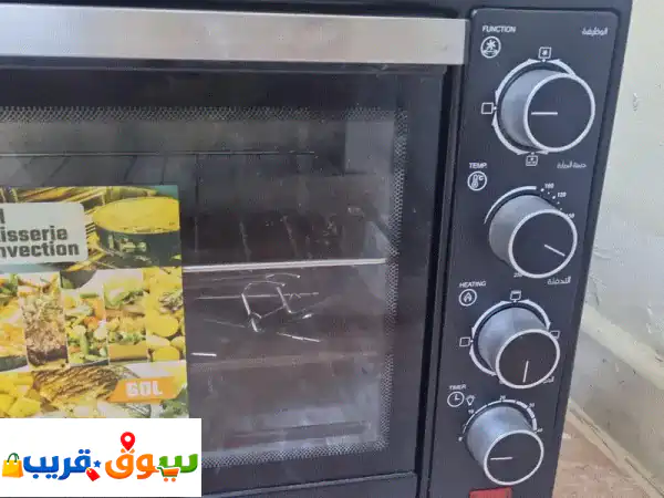 فرصة ذهبية: فرن كهربائي 60 لتر بحالة ممتازة (كالجديد) - للبيع الفوري! 2