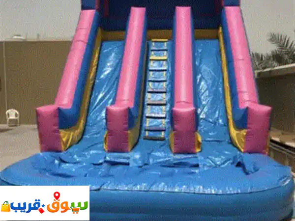 ألعاب مائية للإيجار وملاعب صابوني ابتدأ من 600 درهم