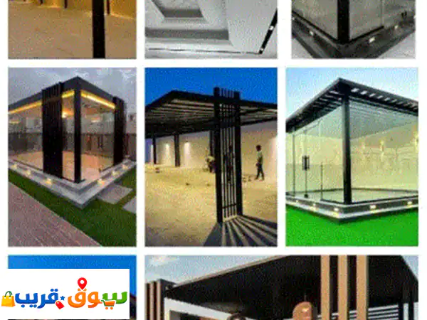 أعمال الديكور والصيانات والتصميم وتشطيبات الملاحق والمجالس والأكواخ والكرفانات حديد والمنيوم وأخشاب ... 3