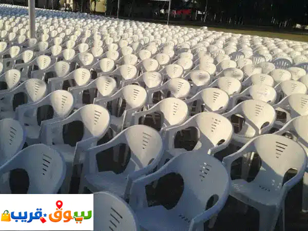 plastic chair rental 200 baisa تأجير الكراسي والطاولات