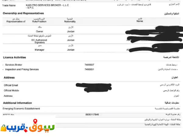 رخصة تجارية للبيع بسعر مغري 5000 درهم وبدون أي التزامات على الرخصة لا يوجد مكتب ولا يوجد تسجيل ...