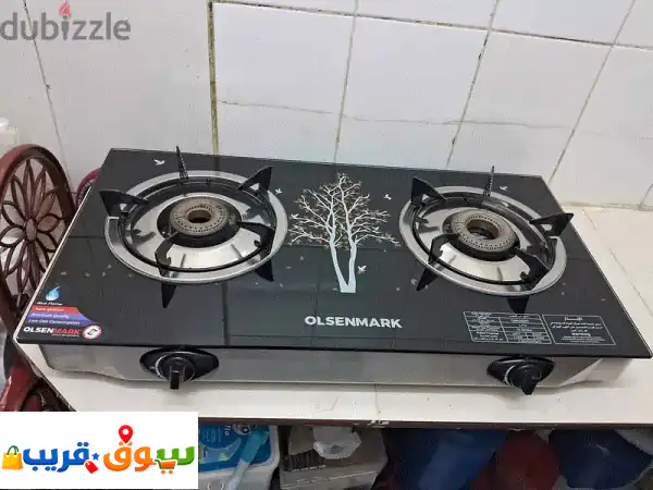 OLSENMARK Gas cooker frame with 2 burner, single family use with box 4