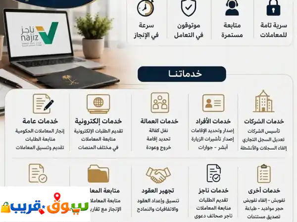 مكتب خدمات عامة في السعودية لانجاز معملاتك الحكومة سرعة. دقة. نظامية 100 يوجد لدينا تأشيرات وكل شيء ...