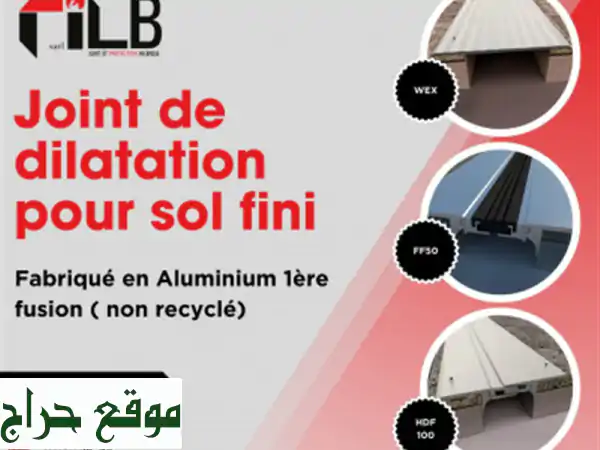 Joint de dilatation pour sol fini