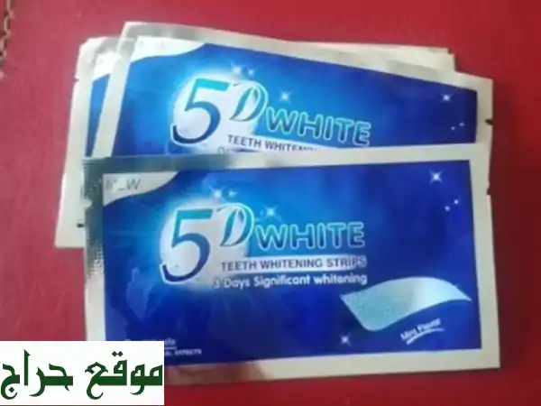 Autocollants de blanchiment des dents 5 D Gel pour dents blanches Bandes de blanchiment des dents