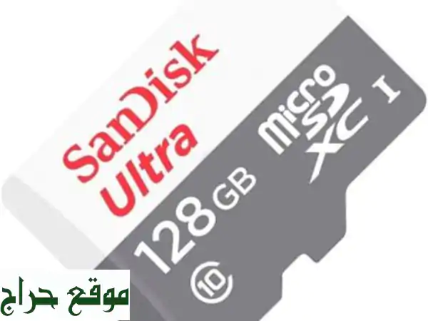 SanDisk Ultra Carte Mémoire MicroSDXC  Classe 10  128 Go  UHS I  100 MB/S