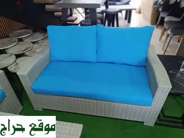 طقم رزين 7 مقاعد مع طاولة set resin 7 seats