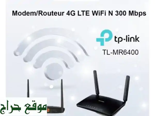 TLMR6400 TPLINK Modem/Routeur 4 G LTE WiFi N 300 Mbps