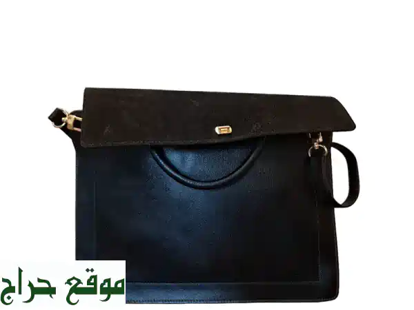 Furla  Tote Bag Tessa Leather Black (HB0003) (Pre Owned Handbag)