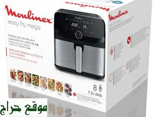 Moulinex Friteuse sans huile air fryer Easy Fry Mega 7,5 L EZ855D202000 W