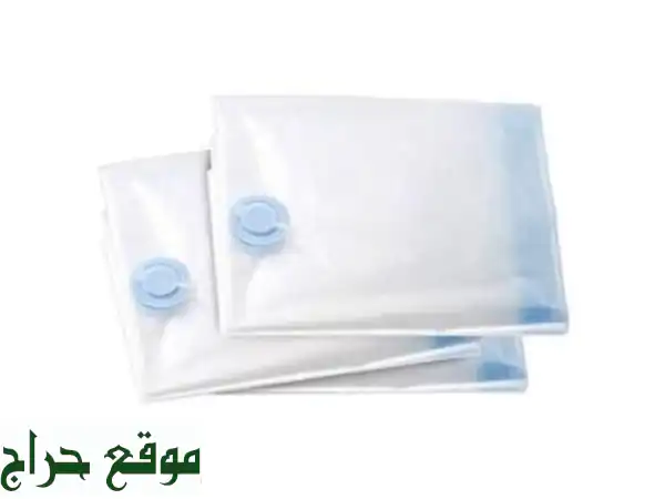 Pack 3 Sacs Sous Vide En Plastiques  Pour Vêtements 70 x 100 Cm  Transparent