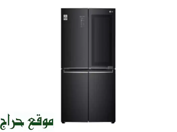 LG REFREGIRATEUR SIDE BY SIDE 4 PORTES 458 L NOIR NO FROST AVEC AFFICHEUR LINEAR INVERTER 10...